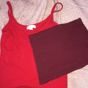 Forever 21... 2 tops, red bundle deal